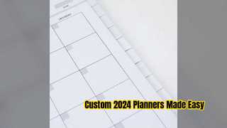 2024 এর জন্য কাস্টম সাপ্তাহিক পরিকল্পনাকারী নোটবুক
