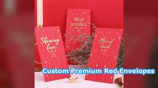 ব্যবসার জন্য কাস্টম চীনা নববর্ষ লাল খাম